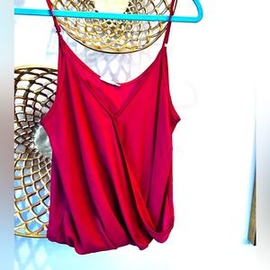 Lush Red Large surplice cami